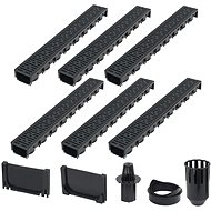 Drainage channels 6 pcs plastic 6 m - Shower Drain