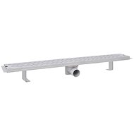 Straight Shower Drain Gutter Waves 830x140 mm Stainless steel - Shower Drain