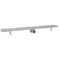 Straight Shower Drain Gutter Waves 1030x140 mm Stainless steel - Shower Drain