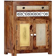 Storage Cabinet 60 × 30 × 75cm Solid Sheesham Wood - Chest of Drawers