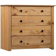 Storage Cabinet 80 × 40 × 73cm Pine Panama Series - Chest of Drawers