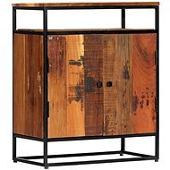 Storage Cabinet 60x35x76cm Solid Recycled Wood and Steel - Chest of Drawers