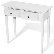 Toilet console table with two drawers white - Dressing Table