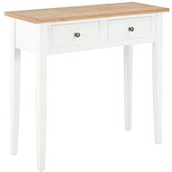 Toilet console table white 79 × 30 × 74 cm wood - Dressing Table