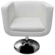 White faux leather bar stool - Stool