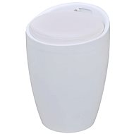 Chair white faux leather - Stool