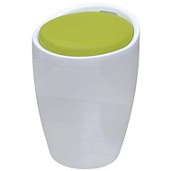 Chair white and green faux leather - Stool