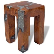 Stool solid teak and resin - Stool