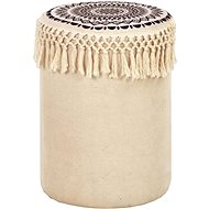 White and black fabric chair - Stool