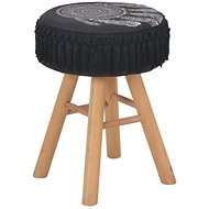 Black fabric chair - Stool