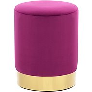 Chair purple and gold velvet - Stool