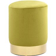 Chair moss green and gold velvet - Stool