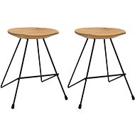 Chairs 2 pcs solid teak wood - Stool
