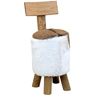 Stool brown solid teak wood - Stool