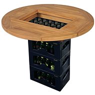 Table Top for Beer Bar, Teak, 70cm - Table Top