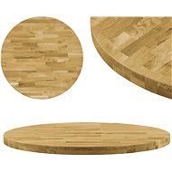 Round Solid Oak Table Top 44mm 400mm - Table Top