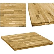 Square Solid Oak Table Top 44mm 70 × 70cm - Table Top