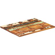 Rectangle Table Top 60x80cm 25-27mm Solid Recycled Wood - Table Top
