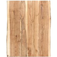 Solid Acacia Wood Table Top 80 × (50-60) × 3.8cm - Table Top