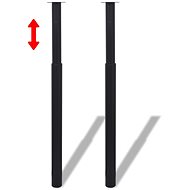 2 telescopic table legs black 710 mm - 1100 mm - Table Legs