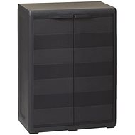 Garden storage cabinet with 1 shelf, black - Garden Storage Cabinet