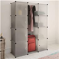 Modular cabinet with 9 compartments white 37 × 115 × 150 cm - Wardrobe