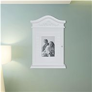Key cabinet with photo frame white - Key Box