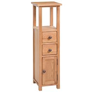 Corner Cabinet 26 × 26 × 94cm Solid Oak Wood - Cabinet