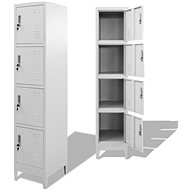 Wardrobe with 4 Compartments, 38x45x180cm - Wardrobe