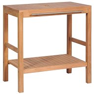 Solid Teak Washbasin Cabinet 74 × 45 × 75cm - Bathroom Cabinet
