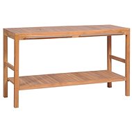Solid Teak Washbasin Cabinet 132 × 45 × 75cm - Bathroom Cabinet