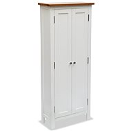Electronics Cabinet 50 × 22 × 122cm Solid Oak Wood - Cabinet