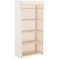 Cabinet white 79 × 40 × 170 textile - Wardrobe