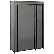 Folding wardrobe grey 110 × 45 × 175 cm textile - Wardrobe