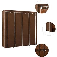 Wardrobe with 4 compartments brown 175 × 45 × 170 cm - Wardrobe