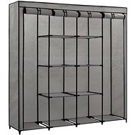 Wardrobe with 4 compartments grey 175 × 45 × 170 cm - Wardrobe