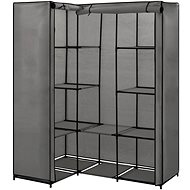 Corner wardrobe grey 130 × 87 × 169 cm - Wardrobe