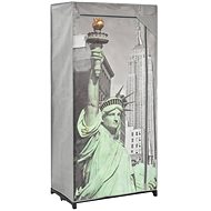 Wardrobe New York 75 × 45 × 160 cm textile - Wardrobe