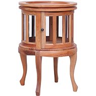 Display Cabinet, Natural 50 × 50 × 76cm Solid Mahogany - Cabinet