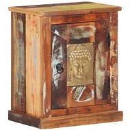 Bedside cabinet design Buddha 40 × 30 × 50 cm recycled wood - Cabinet