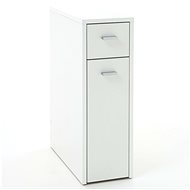FMD Cabinet with 2 drawers 20 × 45 × 61 cm white - Cabinet