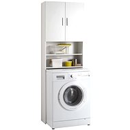 FMD Cabinet above washing machine with storage space white - Bathroom Cabinet