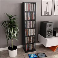 CD cabinet black 21 × 20 × 88 cm chipboard - Cabinet