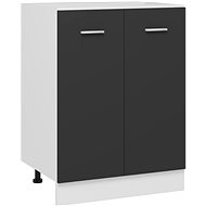 Lower cabinet grey 60 × 46 × 81,5 cm chipboard - Cupboard