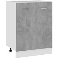 Lower cabinet concrete grey 60 × 46 × 81,5 cm chipboard - Cupboard
