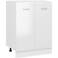 Lower cabinet white high gloss 60 × 46 × 81,5 cm chipboard - Cupboard