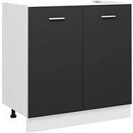 Cabinet under the sink grey 80 × 46 × 81,5 cm chipboard - Cupboard