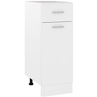 Lower cabinet with drawer white 30 × 46 × 81,5 cm chipboard - Cupboard