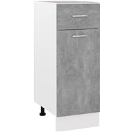 Lower cabinet drawer concrete grey 30x46x81,5 cm chipboard - Cupboard
