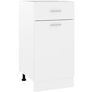 Lower cabinet with drawer white 40 × 46 × 81,5 cm chipboard - Cupboard